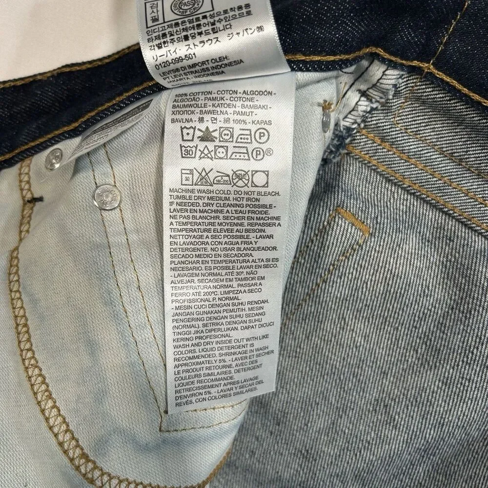 Levi's 517 Jeans Mens 40x32 Blue Denim Bootcut 100% Cotton Dark Wash